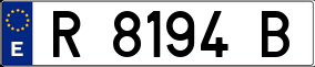 Trailer License Plate